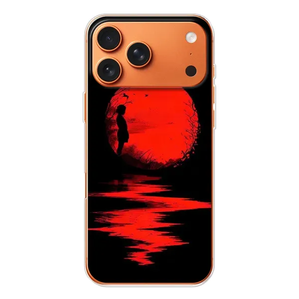 Чехол с рисунком «Красный Закат» для Apple iPhone 18 Pro