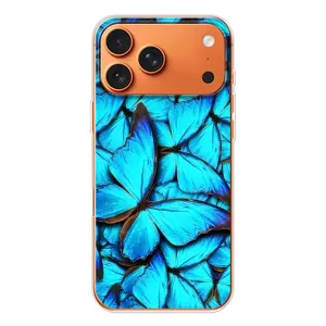 Силиконовый бампер с картинкой животных для Apple iPhone 18 Pro (Крылья бабочек)