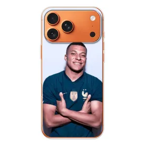 Чохол (TPU) з Футболістом на Apple iPhone 18 Pro (Мбаппешичка)