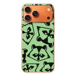Силиконовый Чехол с Енотами на Apple iPhone 18 Pro (Мордочки Енота)