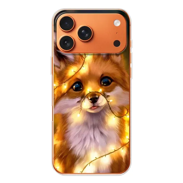 Чехол с рисунком «Новогодний лисенок» для Apple iPhone 18 Pro