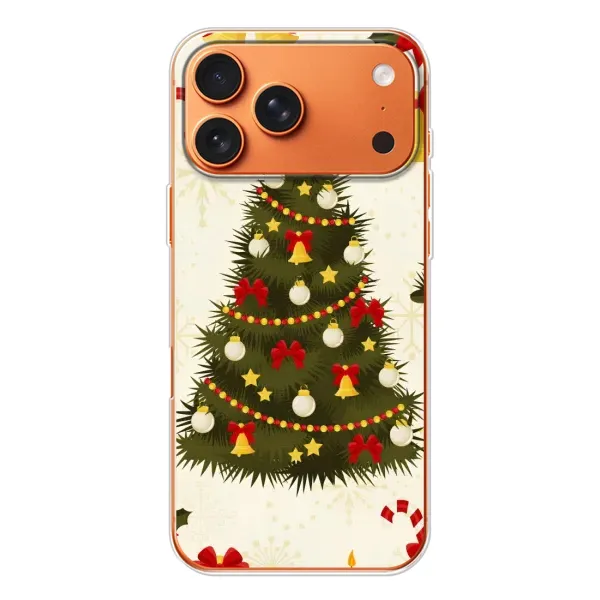 Чехол с рисунком «Новогодний принт» для Apple iPhone 18 Pro Чехол с рисунком «Новогодний принт» для Apple iPhone 18 Pro