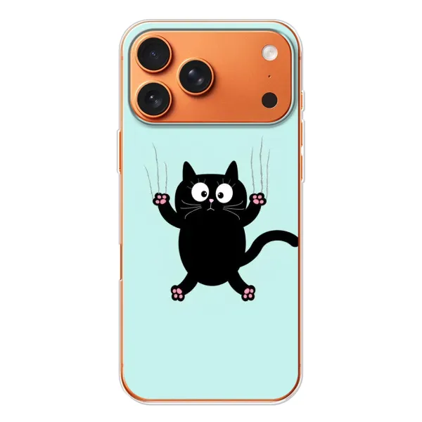 Чехол с рисунком «Падающий кот» для Apple iPhone 18 Pro