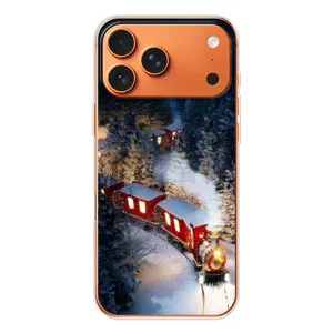 Силіконовий бампер на різдво для Apple iPhone 18 Pro (Потяг)