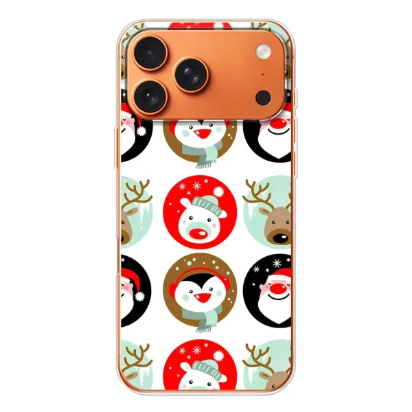 Чехол с рисунком «Рождественский принт» для Apple iPhone 18 Pro