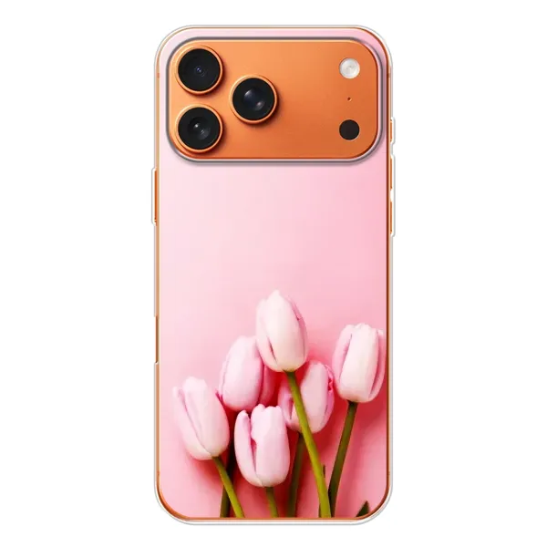 Чехол с рисунком «Розовые тюльпаны» для Apple iPhone 18 Pro Чехол с рисунком «Розовые тюльпаны» для Apple iPhone 18 Pro