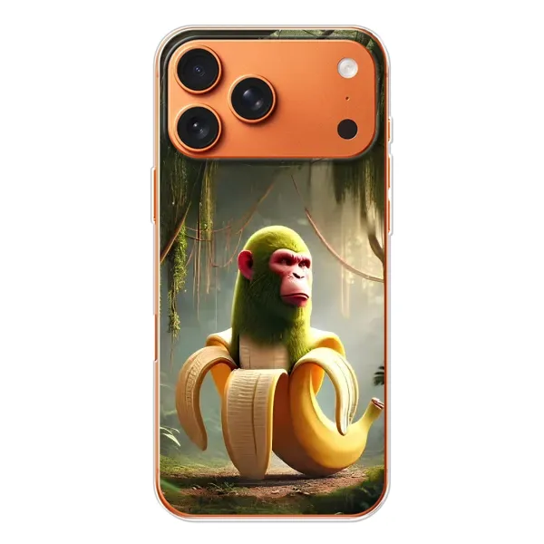 Чехол с рисунком «Шимпанзини бананини» для Apple iPhone 18 Pro Чехол с рисунком «Шимпанзини бананини» для Apple iPhone 18 Pro