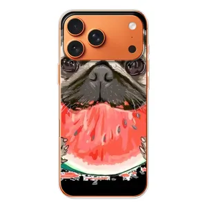 Чехол (ТПУ) Милые собачки для Apple iPhone 18 Pro (Смешной Мопс)