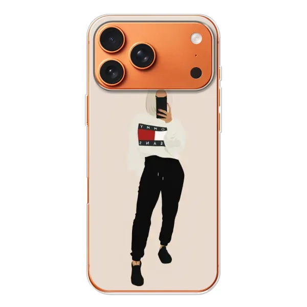 Чехол с рисунком «Стильная» для Apple iPhone 18 Pro