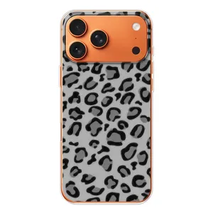 Чехол с леопардовым принтом на Apple iPhone 18 Pro (Темный леопрад)