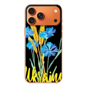 Чехол на Apple iPhone 18 Pro Украинский дизайн (Ukraine в цветочках)