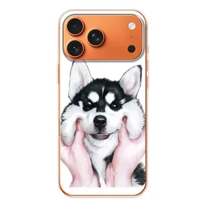 Бампер для Apple iPhone 18 Pro с картинкой "Песики" (Собака Хаски)