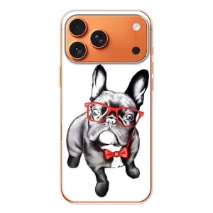 Бампер для Apple iPhone 18 Pro с картинкой "Песики" (В очках)