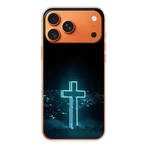 Чехлы для Эппл Айфон 18 Про (Крест Иисуса) (Яркий Крест)