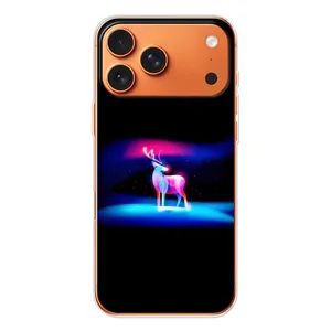 Силиконовый бампер с картинкой животных для Apple iPhone 18 Pro (Яркий олень)