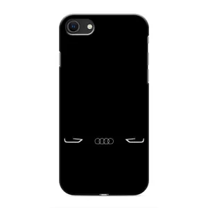 Силиконовый бампер с картинкой машины на iPhone 8 (Силует Audi)