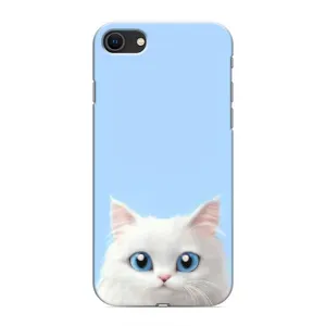 Чехол на тематику: Коты для iPhone 8 (Белый кот)