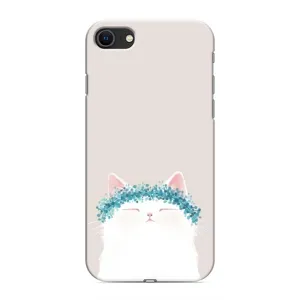 Чехол на тематику: Коты для iPhone 8 (Белый котик)