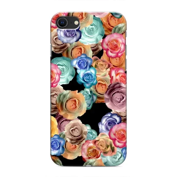 Чехол с рисунком «Цветы на черном» для iPhone 8 Чехол с рисунком «Цветы на черном» для iPhone 8