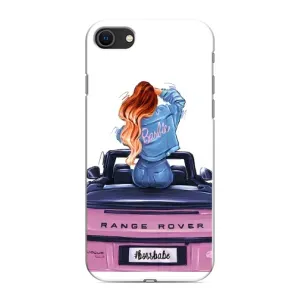 Силиконовый Чехол на iPhone 8 с картинкой Стильных Девушек (Девушка на машине)