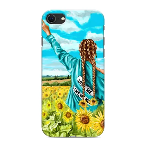 Чехол с рисунком «Девушка на поле» для iPhone 8