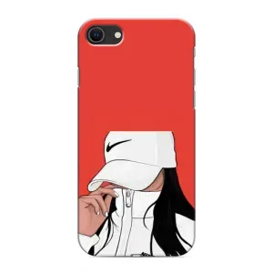 Силиконовый Чехол на iPhone 8 с картинкой Стильных Девушек (Девушка Nike)