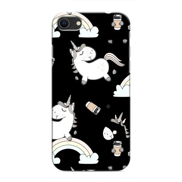 Чехол с рисунком «Единорог с кофе» для iPhone 8 Чехол с рисунком «Единорог с кофе» для iPhone 8