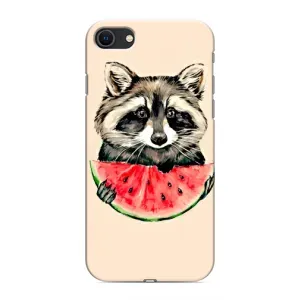 Силиконовый Чехол с Енотами на iPhone 8 (Енот)