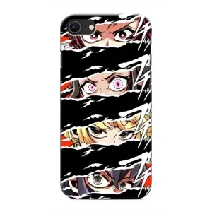 Силиконовые чехлы с глазами Anime для Айфон 8 (Глаза на чорном)