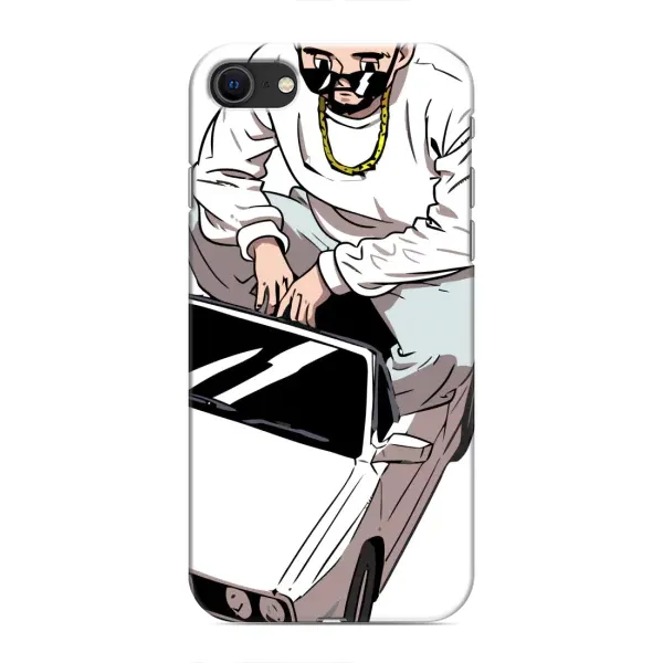 Чехол с рисунком «Любитель машин» для iPhone 8