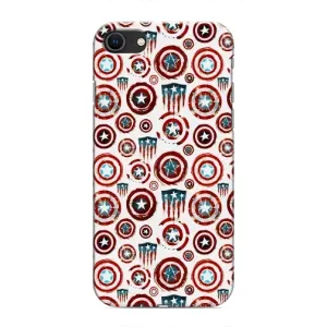 Чохол с Щітом Капітана Америки на iPhone 8 (Марвел щити)