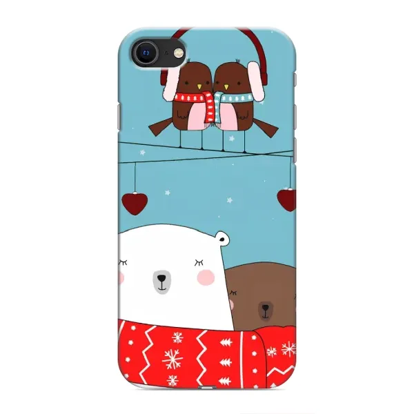Чехол с рисунком «Новогодний медвеженок» для iPhone 8 Чехол с рисунком «Новогодний медвеженок» для iPhone 8