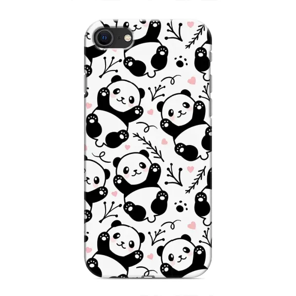 Чехол с рисунком «Пандочки» для iPhone 8