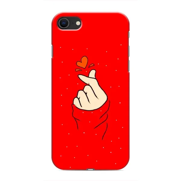 Чехол с рисунком «Сердце на красном» для iPhone 8 Чехол с рисунком «Сердце на красном» для iPhone 8