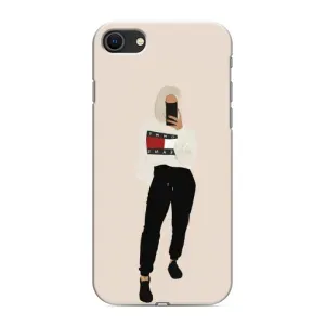 Силиконовый Чехол на iPhone 8 с картинкой Стильных Девушек (Стильная)