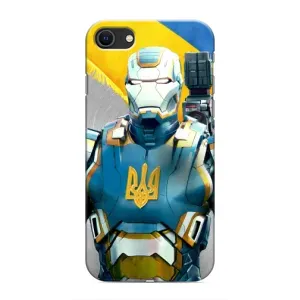Силиконовый Чехол на iPhone 8 (Я-Украина) (Украинский робокоп)
