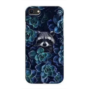 Силиконовый Чехол с Енотами на iPhone 8 (В цветах)