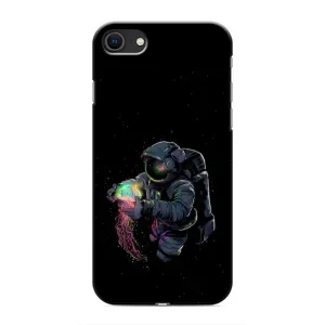 Силиконовый Чехол с принтом "Космонавты" на iPhone 8 (В руках земля)