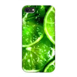 Чехол с изображением  вкусной еды для iPhone 8 (Яркий ЛАЙМ)