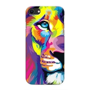 Чехол с картинкой на iPhone 8 (Яркий Лев)