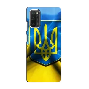 Чехол с картинкой (Патриотический ГЕРБ) на Blackview A100 (Герб и Флаг Украины)