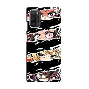 Силиконовые чехлы с глазами Anime для Блеквью А100 (Глаза на чорном)