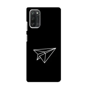 Чохол з картинками на чорному фоні для Blackview A100 (Літак)