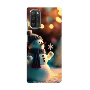 Чехлы на Новый Год Blackview A100 (Снеговик праздничный)