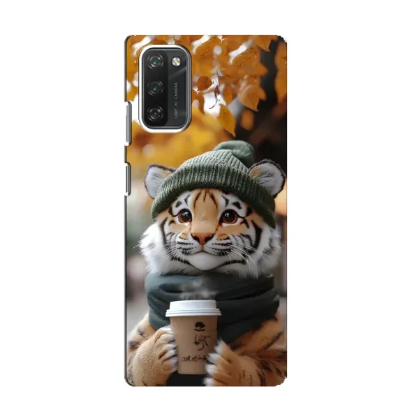 Чехол с рисунком «Тигр с кофе» для Blackview A100 Чехол с рисунком «Тигр с кофе» для Blackview A100