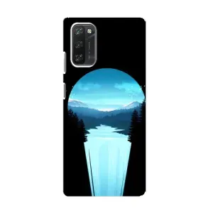 Летний Чехол на Blackview A100 (Синий Водопад)