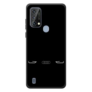 Силиконовый бампер с картинкой машины на Blackview A50 (Силует Audi)