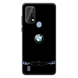 Силиконовый бампер с картинкой машины на Blackview A50 (Черный BMW)