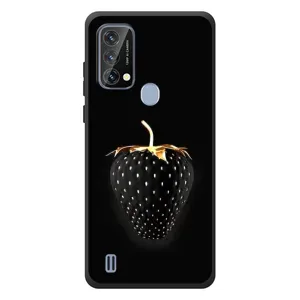 Чехол с изображением  вкусной еды для Blackview A50 (Чёрная клубника)
