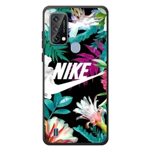 Силиконовый Чехол на Blackview A50 с картинкой Nike (Цветочный Nike)